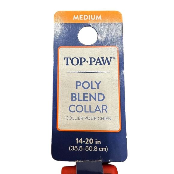 Top Paw Mushroom Adjustable Dog Collar Size Small Red Blue D-Ring Fashion - Picture 5 of 5